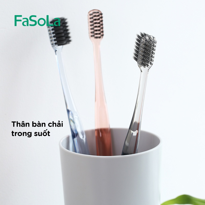 Bàn chải đánh răng lông mềm (gói 3 chiếc) FASOLA FSLJY-239