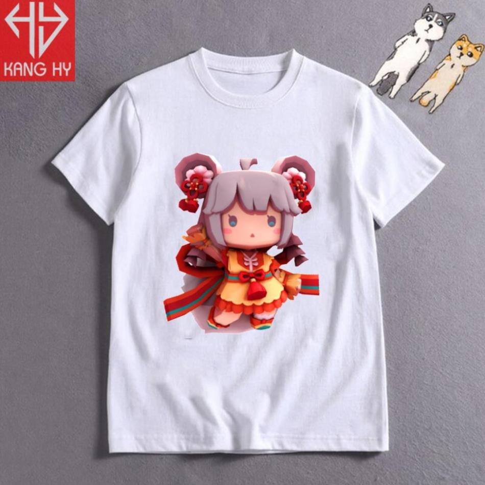 HOT (HOT) Áo Thun Skin Mới Nhân Vật Games Mini Word Vải Cotton 4 Chiều F106