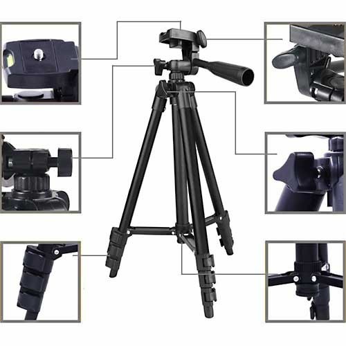 Gậy 3 chân Tripod TF 3120 + nút chụp ảnh + kẹp điện thoại