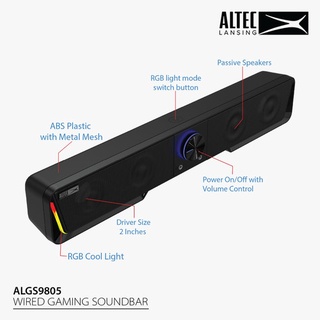 Loa máy tính , laptop có dây 2.0 2 cái 1 bộ đen altec lansing algs9805