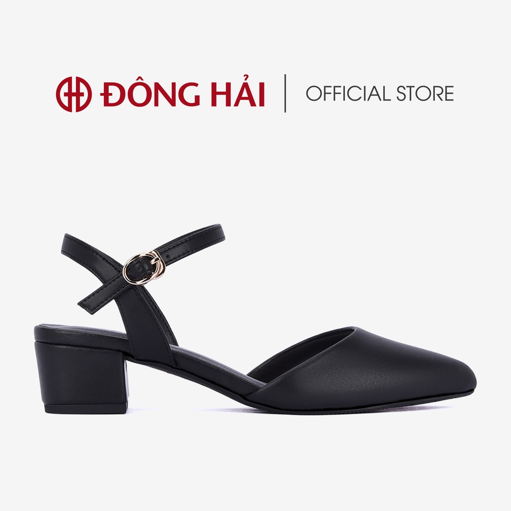 "TẶNG NGAY 30K khi theo dõi gian hàng "Giày Sandal cao gót Nữ Đông Hải gót vuông 4cm mũi nhọn thanh lịch - S81D4