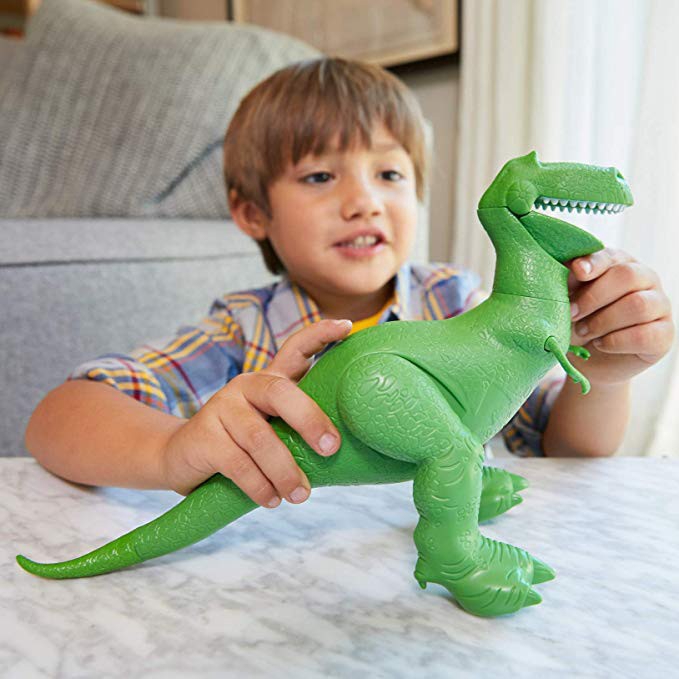 Mô Hình Đồ Chơi Khủng Long Biết Nói Bằng PVC Phiên Bản Q Disney Toy Story 4 Rex Dành Cho Trẻ Em