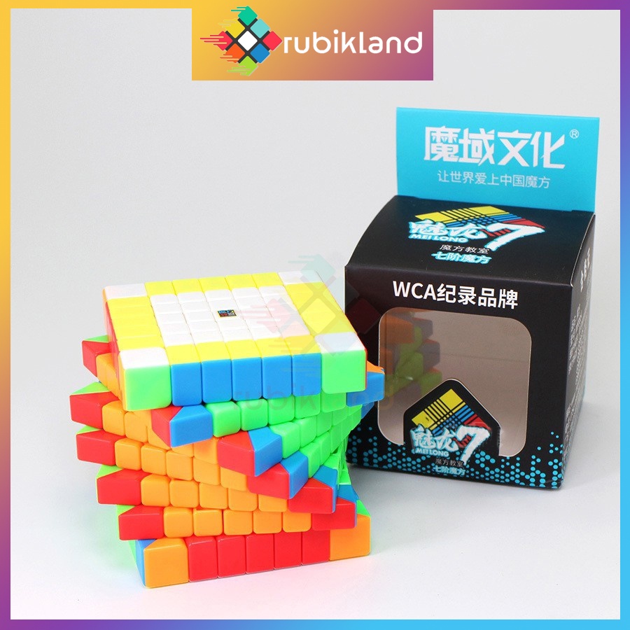 Rubik 7x7 Stickerless MoYu MeiLong MFJS Rubic 7 Tầng Đồ Chơi Trí Tuệ Trẻ Em