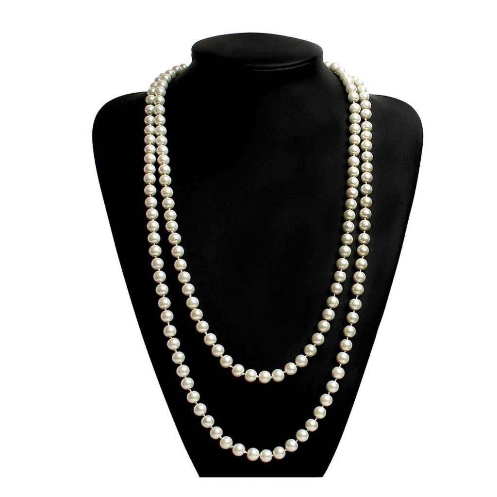 Pearl Necklace Neck Chain Multi-Circle Night Shanghai Head Show Dresses Cheongsam Accessories Audrey Hepburn With Long K