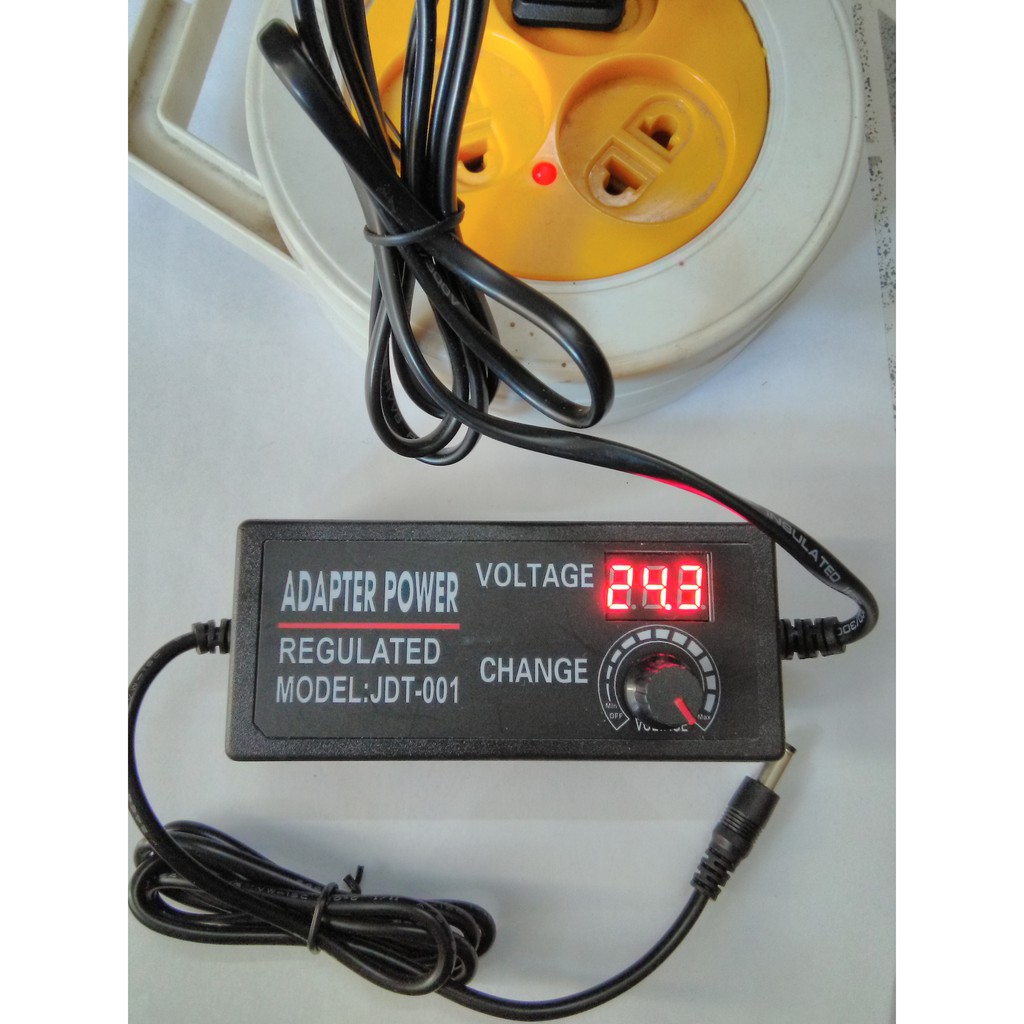 Adapter điều chỉnh điện áp 9-24V 3A có led hiển thị Volt