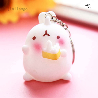 Móc Khóa Silicone Hình Thỏ Và Cà Rốt Dễ Thương