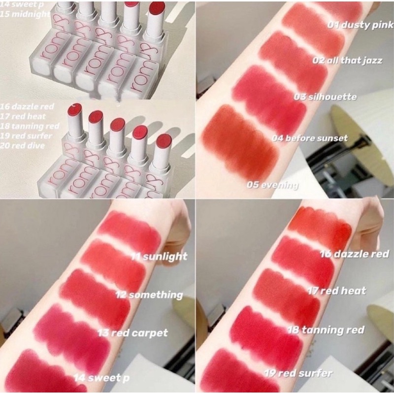 Son Thỏi Lì Siêu Nhẹ Môi Romand Zerogram Lipstick 2020