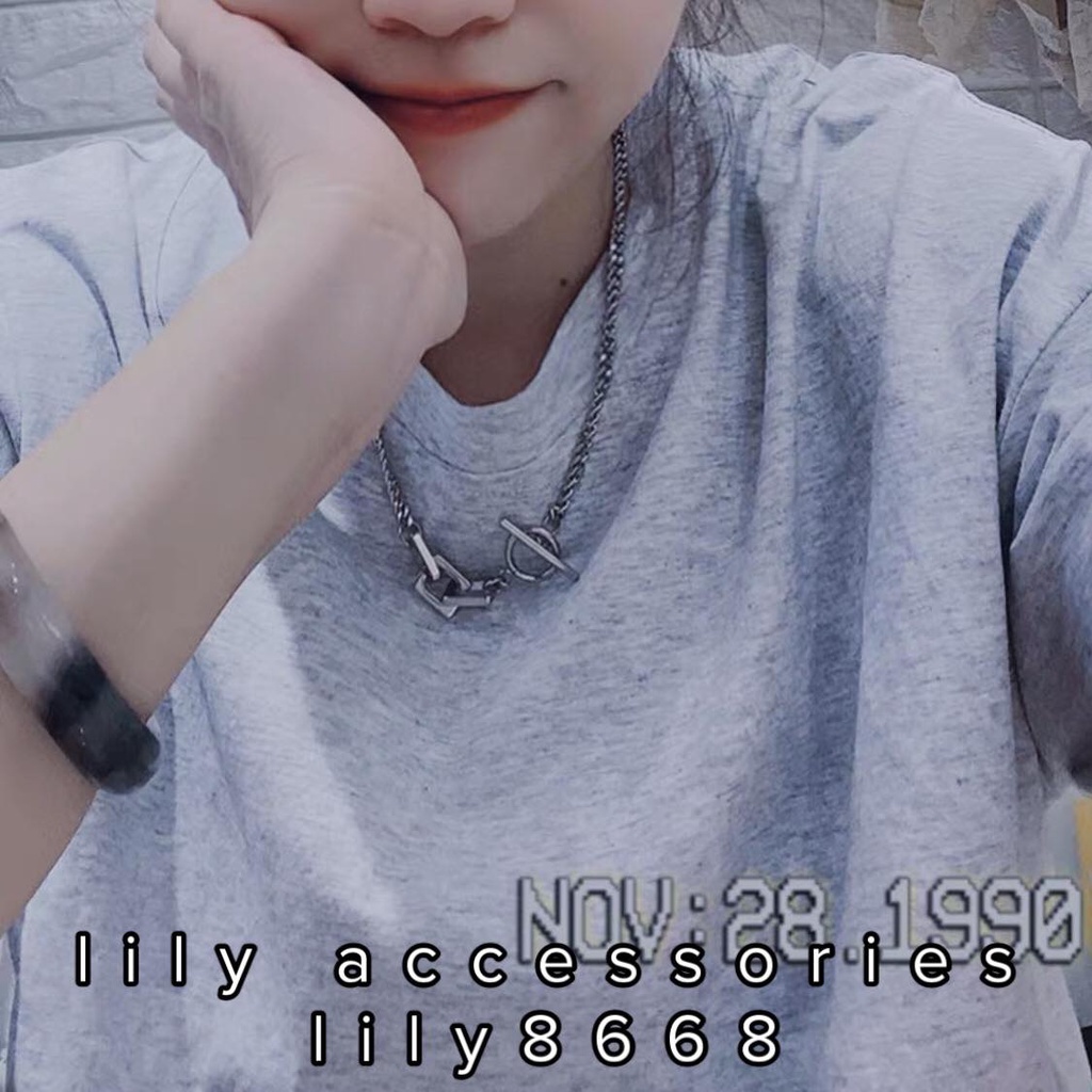 dây chuyền vòng cổ titan khối thanh không gỉ