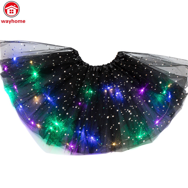 Chân váy công chúa có đèn led phát sáng