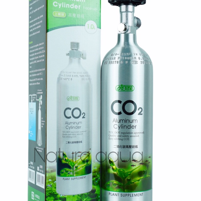 Ista Co2 Aluminum Cylinder 1L - Bình co2 nhôm Ista 1 Lít van ngang