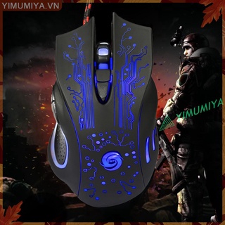 Chuột quang chơi game 6d usb 3200dpi có đèn led