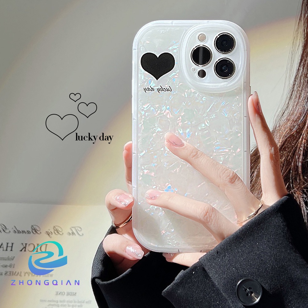 Ốp Điện Thoại TPU Mềm Chống Sốc Hình Trái Tim Dễ Thương Cho iPhone 11 12 13 Pro max mini XS max xr 7 8 se2020 plus