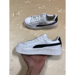 Giày thể thao sneaker trắng kẻ đen