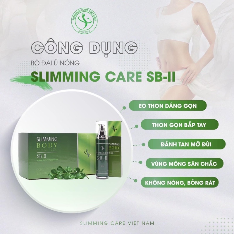 Bộ Ủ Nóng Tan Mỡ Slimming Body 2 Với Đai điện cải tiến