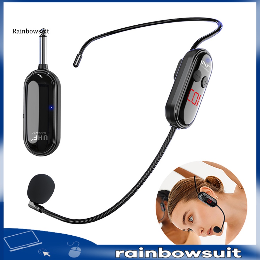 Micro Không Dây UHF Không Dây Thông Minh Giảm Tiếng Ồn Dùng Cho Bộ Khuếch Đại Âm Thanh Karaoke Máy Tính