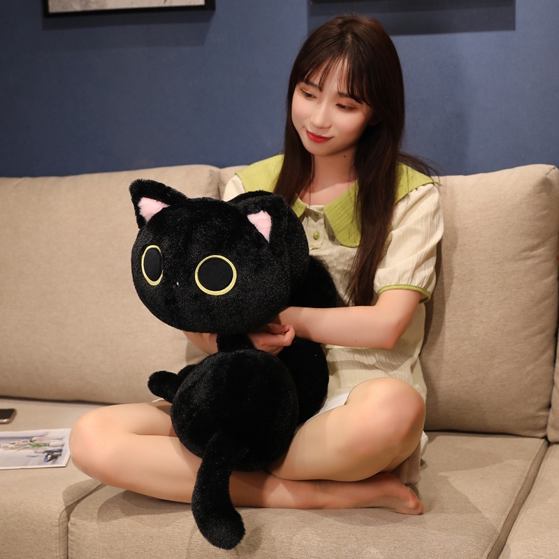 Mèo Nhồi Bông Dài Dễ Thương Dùng Làm Gối Ôm