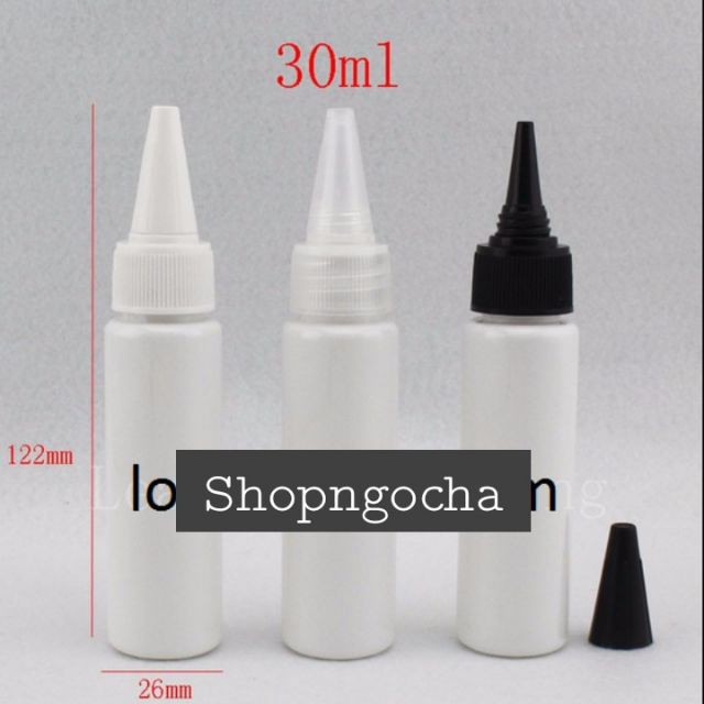 [20ml/30ml] Chai nhựa pet trắng sữa chiết mỹ phẩm