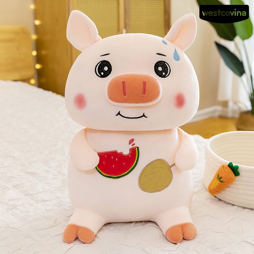 [Mới]❀Chú Heo Mập Nhồi Bông Màu Hồng Dễ Thương Dùng Làm Quà Tặng Giáng Sinh