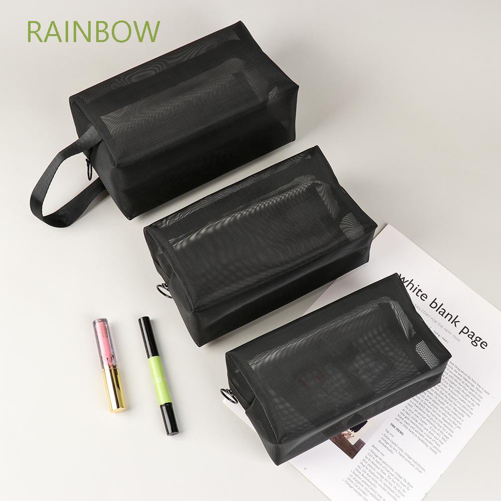 Túi lưới khóa kéo đựng mỹ phẩm tiện lợi