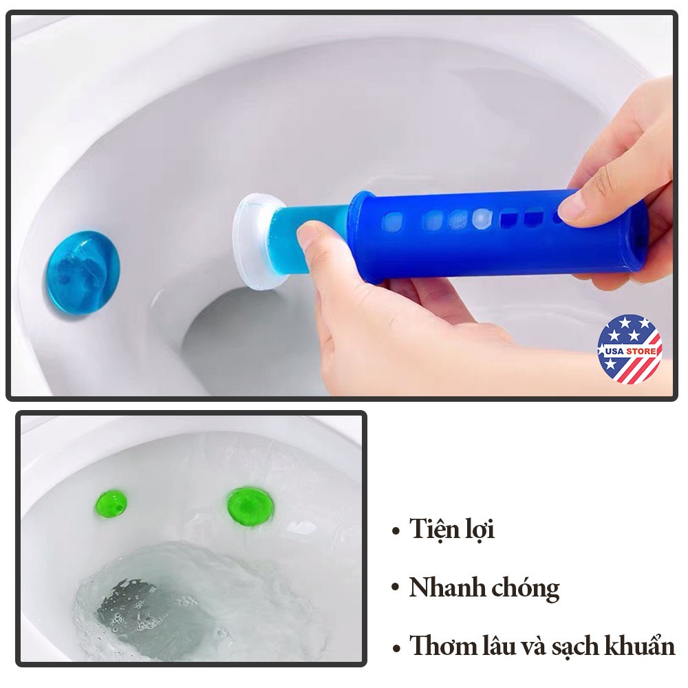 (Video Review) Tẩy Bồn Cầu-Tuýp Gel Thơm Khử Trùng Diệt Khuẩn Toilet Tiện Dụng Với 5 Mùi Hương Dễ Chịu Cho Nhà Vệ Sinh