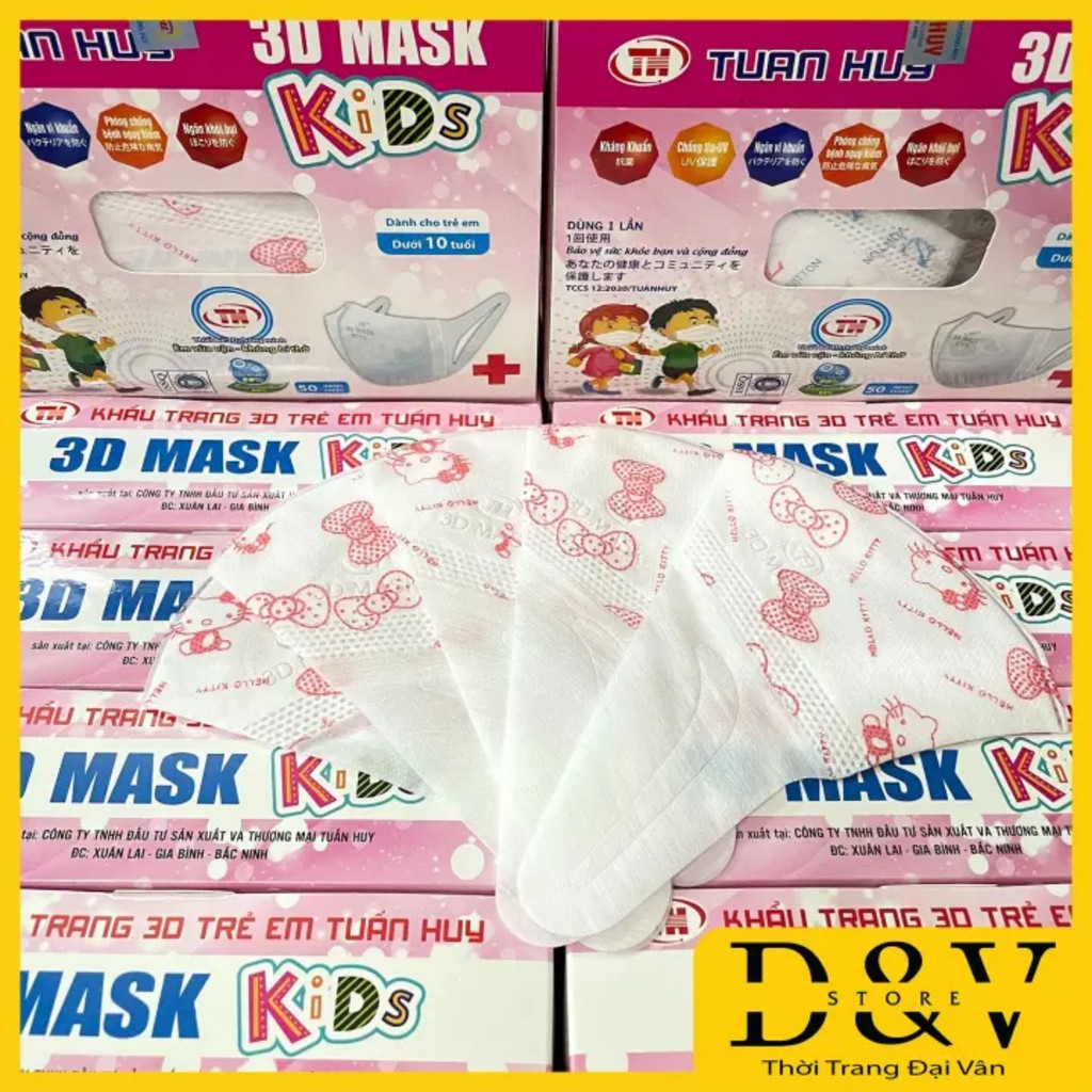 Khẩu trang y tế trẻ em 3D Mask Tuấn Huy