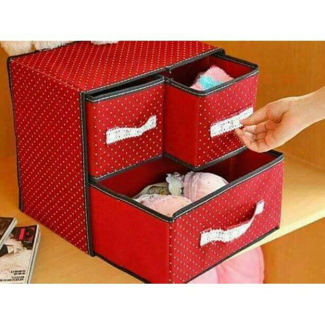 Tủ đựng đồ lót 2 tầng 3 ngăn