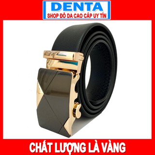 Thắt lưng nam dây nịt nam thời trang công sở dây da khóa tự động cao cấp denta 4004