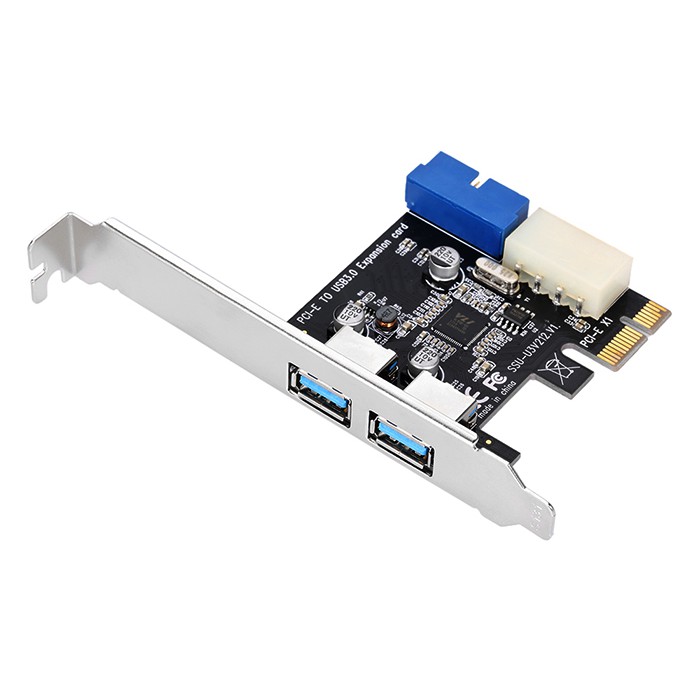 Card chuyển đổi PCI-E ra 2 USB 3.0, 20Pin Chipset VL805