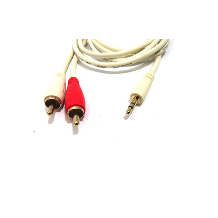 Cáp Audio 3.5 to RCA AV Audio 1.8m Loại Xịn Giá Rẻ