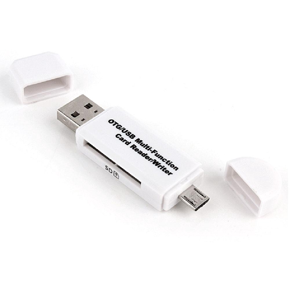 Bộ chuyển đổi Micro USB OTG sang USB 2.0 Đầu đọc thẻ SD cho máy tính bảng Android