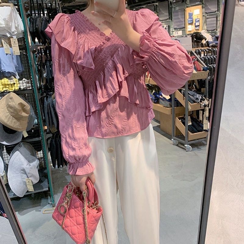 Áo Sơ Mi Chất Chiffon Tay Dài Thiết Kế Ngọt Ngào Thời Trang Mùa Hè | BigBuy360 - bigbuy360.vn