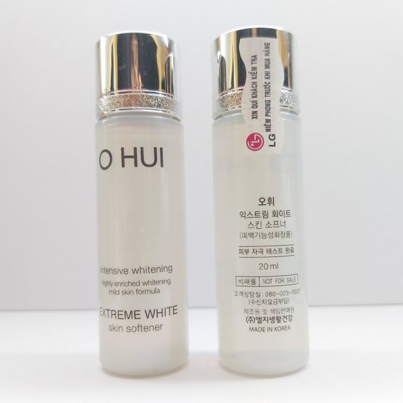 Nước hoa hồng trắng da mờ nám Ohui Extreme White Skin Softener mini 20ml