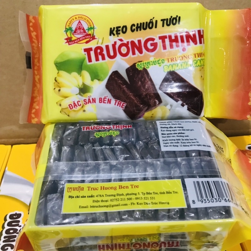 Kẹo Chuối Tươi Trường Thịnh 300g - Đặc sản Bến Tre