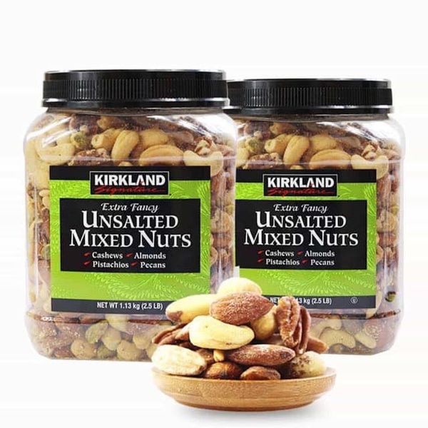 Hạt hỗn hợp Unsalted Mixed Nuts Kirkland 1.13kg