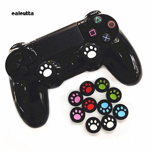 2 nắp đậy silicon hình mèo dễ thương cho tay cầm chơi game PS3 PS4 Xbox One / 360