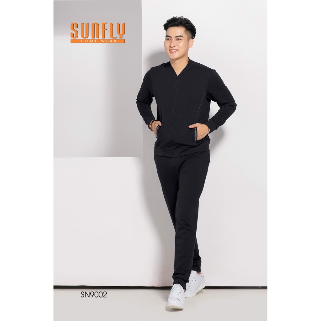 Bộ mặc nhà nam SUNFLY thu đông Áo dài tay, quần dài SN9002 | BigBuy360 - bigbuy360.vn