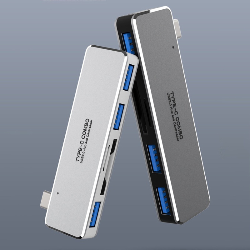 Bộ Chia Cổng USB Type C 5 Trong 1 Đọc Thẻ Nhớ SD TF