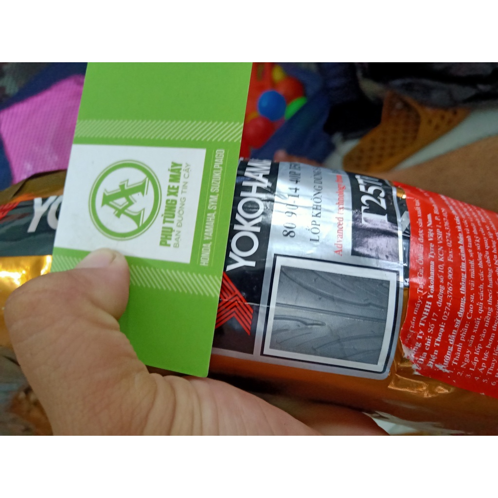 Vỏ  trước Không Săm Xe Air Blade 110,125, Xe Vision YOKOHAMA