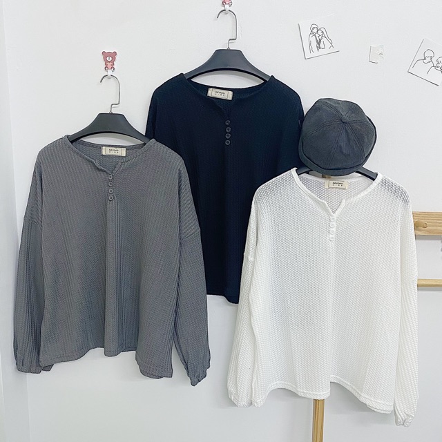 Áo Len TAY DÀI CARDIGAN CÚC NGỰC chất len dệt kim mỏng vải đẹp tay áo bo chun form rộng tone màu trơn basic | BigBuy360 - bigbuy360.vn