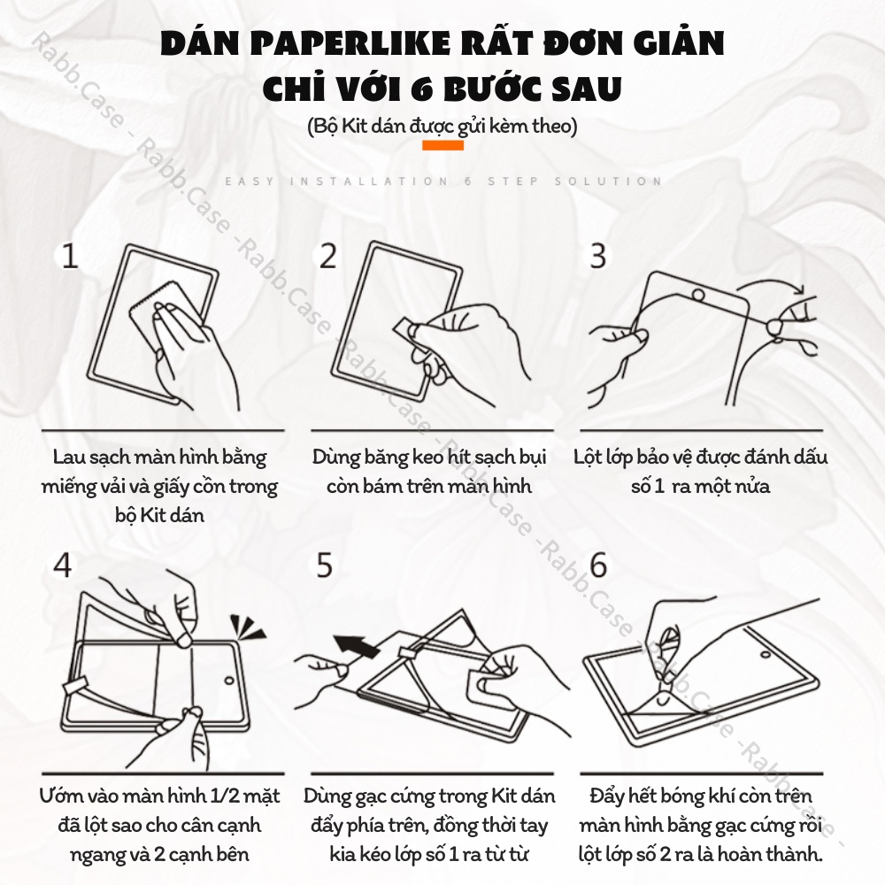 [Bản nâng cấp] Miếng dán Paperlike dành cho Tablet táo mang lại cảm giác viết và vẽ như trên giấy, Chất liệu từ Nhật Bản