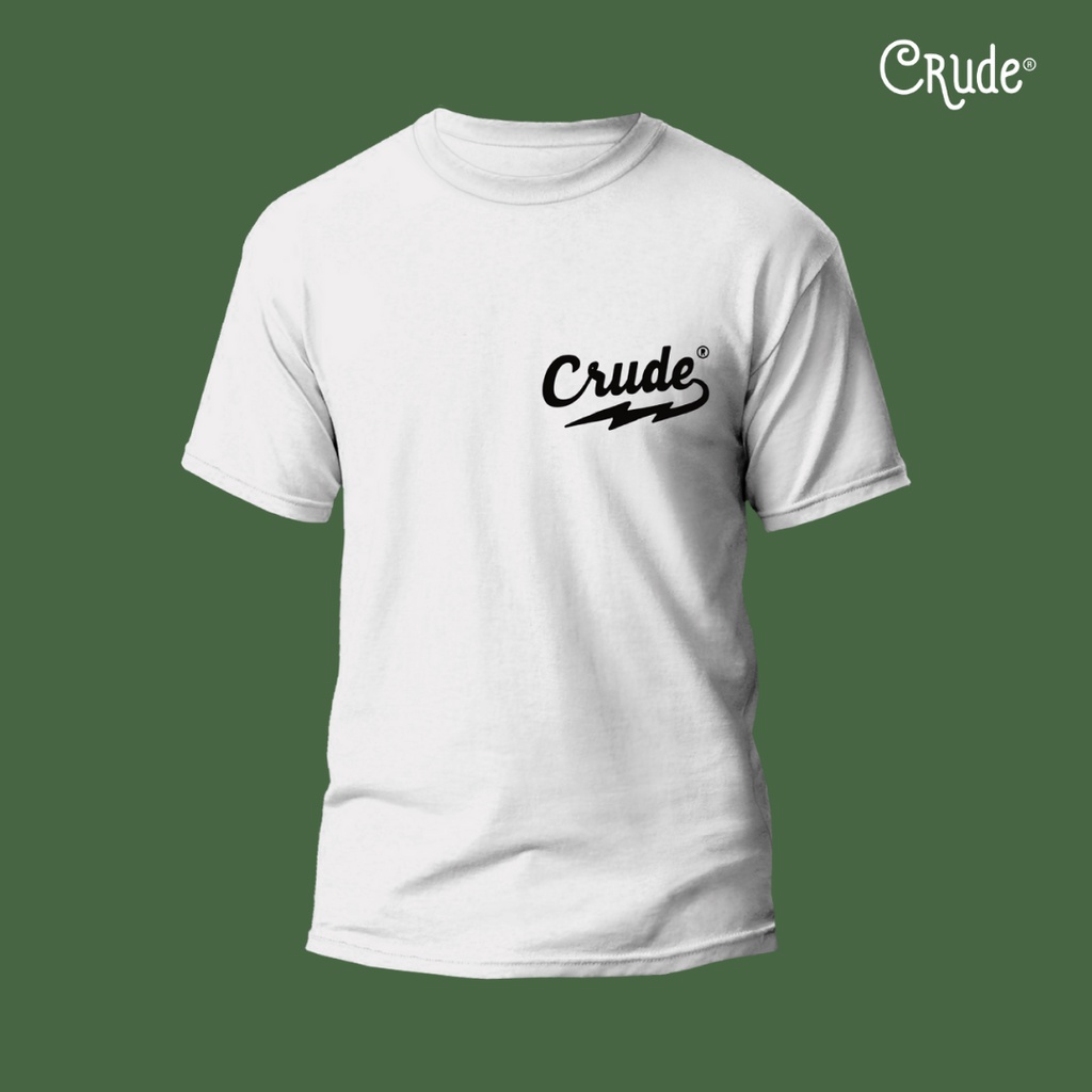 Áo phông ngắn tay Retro Nhật Bản 230g - Crude logo tee