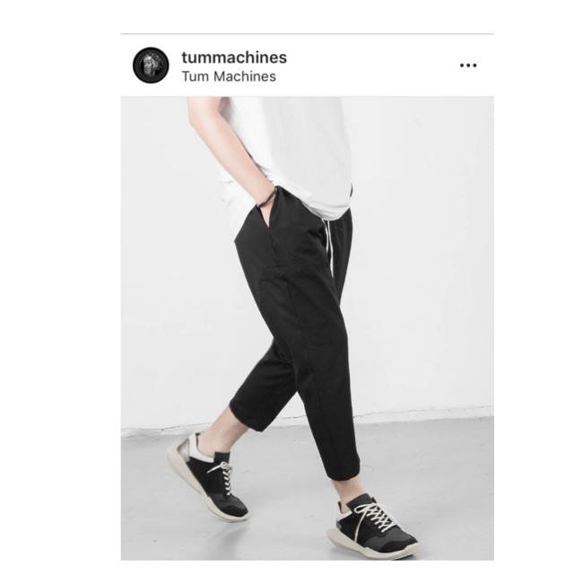 Thanh lí quần Upgrace Crop Pant Black của TUM MACHINES