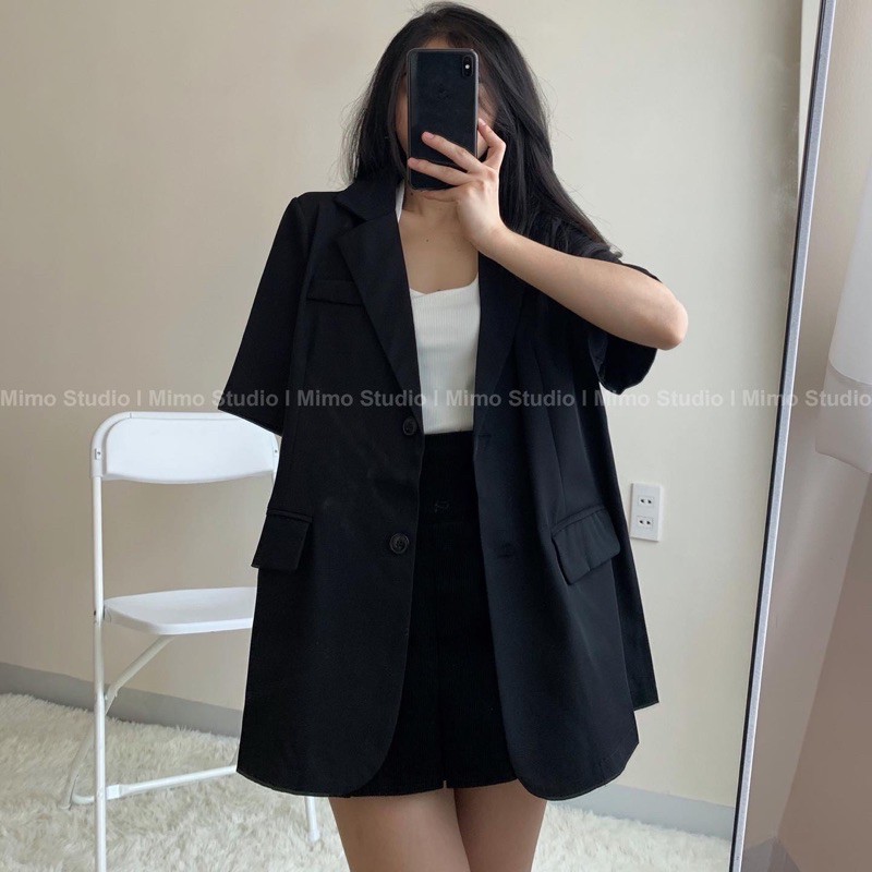 BLAZER ĐEN TAY NGẮN / BRALETTE / SHORT ĐEN | BigBuy360 - bigbuy360.vn