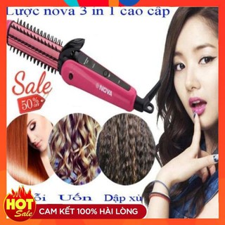 [HÀNG CHÍNH HÃNG] Máy Làm Tóc 3 Trong 1 NOVA (Uốn, Duỗi, Bấm)