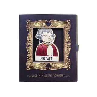 Bookmark gỗ nam châm Mozart