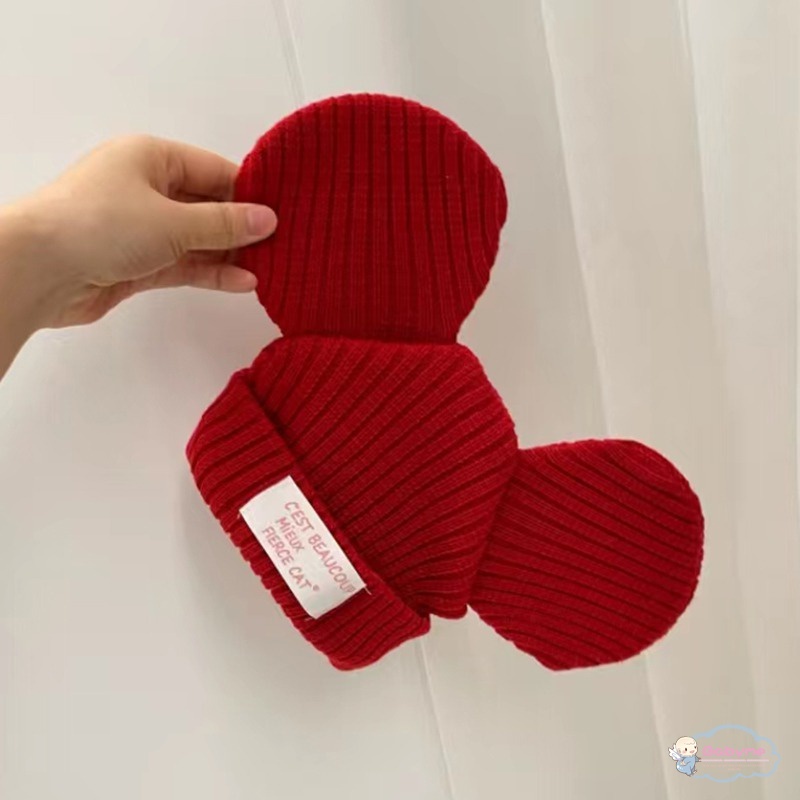 Mũ Dệt Kim Co Giãn Giữ Ấm Tai Cho Bé