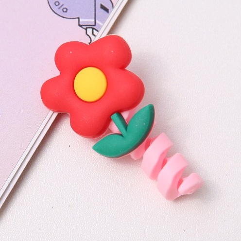 Phụ Kiện Cố Định Bảo Vệ Dây Cáp Sạc Usb Hình Hoạt Hình Dễ Thương