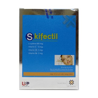 Skifectil hộp 60 viên - giúp hạn chế lão hóa da, giảm sạm nám và vết nhăn