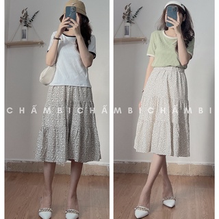 Chân Váy 3 Tầng Cạp Chun Dáng Dài Freesize<55kg - CV.006