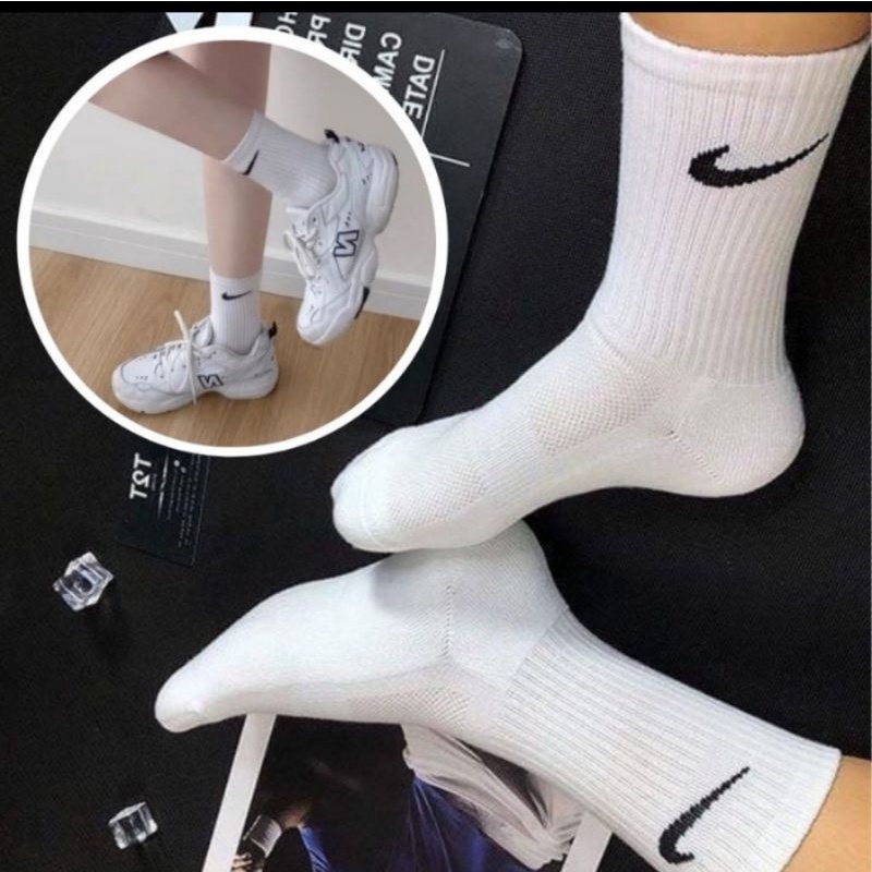 Tất Nike cao cổ ,Vớ Nam ,Nữ cổ cao ngắn unisex chất liệu cotton mềm mại thoáng khí